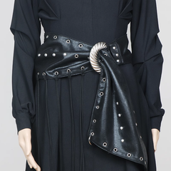 Studded And Fringed Girdle Belt