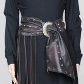 Studded And Fringed Girdle Belt