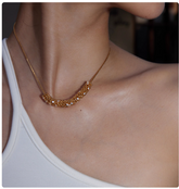 Diamante And Ball Necklace