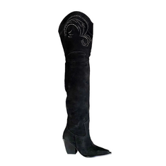 Diamante Over The Knee Boots