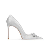 Diamante Stiletto Heel Pumps - 8cm