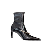 Metal Embellished Ankle Boots