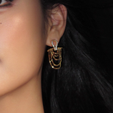 Diamante Multi-Layers Earrings - Pair