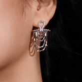 Diamante Multi-Layers Earrings - Pair