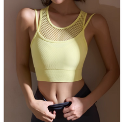 Yoga Pilates Cut Out Fitted Sports Bra