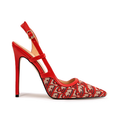 Slingback High Heel Sandals - 12cm