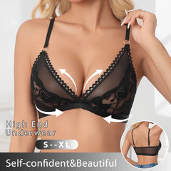 1pcs Sexy Black Lace Bralette
