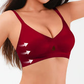 1pcs Soft Seamless Push Up 3/4 Cup Female Underwear