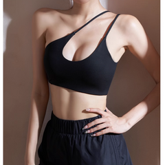 Yoga Pilates Asymmetric Dri-Fit Fitted Sports Bra