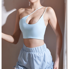 Yoga Pilates Asymmetric Dri-Fit Fitted Sports Bra