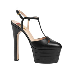 T-Strap High Heel Platform Sandals