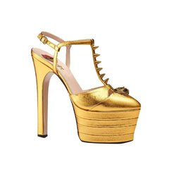 T-Strap High Heel Platform Sandals