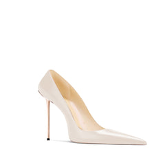 Leather Mid Heel Pumps