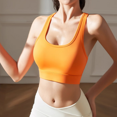 Yoga Pilates Back Cross Fitted Sports Bra