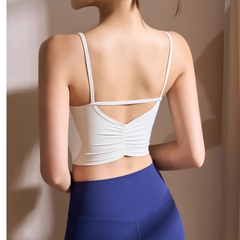 Yoga Pilates Backless Fitted Sports Bra