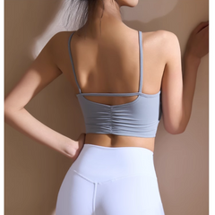 Yoga Pilates Backless Fitted Sports Bra