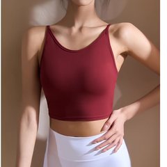 Yoga Pilates Backless Fitted Sports Bra