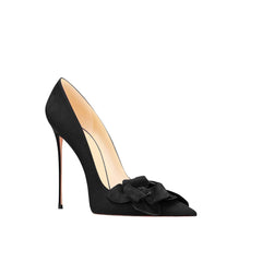 Flower Embellished High Heel Pumps - 10cm