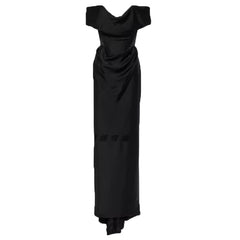 Off-Shoulder Evening Dress Gown