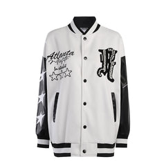Printed Baseball Jacket