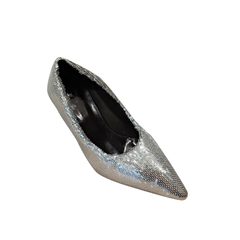 Sequinned Mid Heel Pumps
