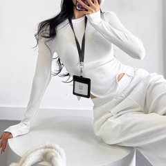 Asymmetric Hem Cropped Top