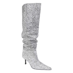 Kitten Heel Knee High Boots