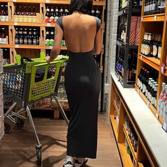 Backless Midi Dress