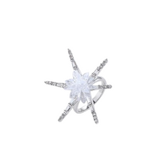 Diamante Flower Ring