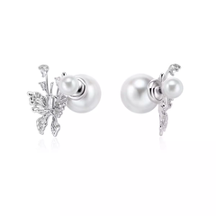 Butterfly Pearl Earrings - Pair