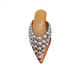 Studded Slippers Slides