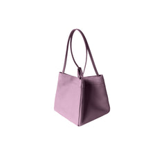 Leather Trapeze Tote Bag