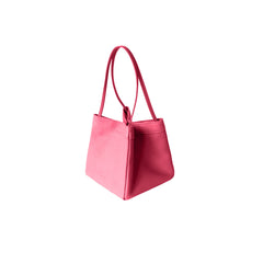 Leather Trapeze Tote Bag
