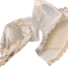 Striped Laced Sleepwear