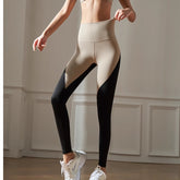 Yoga Pilates Bi-Color Fitted Stretch Leggings
