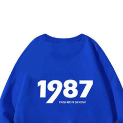 Printed Oversized Sweatshirt