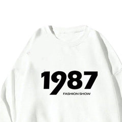 Printed Oversized Sweatshirt