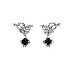 Braided Gem Earrings - Pair