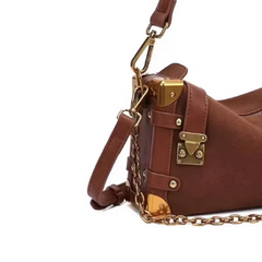 Metal-Plated Cross Body Bag