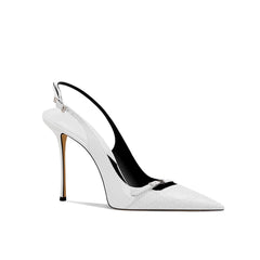 Buckled Slingback Mid Heel Sandals - 8cm