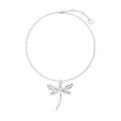 Diamante Dragonfly Necklace