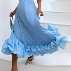 Ruffled Hem Cami Dress