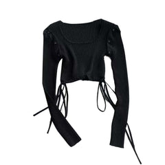 Off-Shoulder Knitwear Sweater