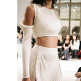 Off-Shoulder Knitwear Sweater