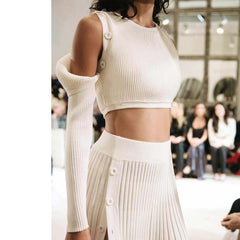 Off-Shoulder Knitwear Sweater