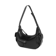 Zip Leather Tote Bag