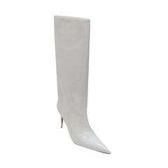 Patent Leather High Heel Knee High Boots