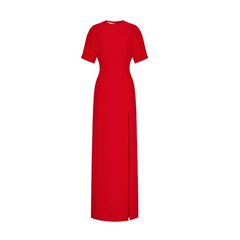 Short Sleeves Slip Evening Dress Gown