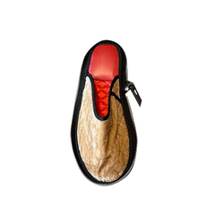 Zip Embellished Slippers Slides