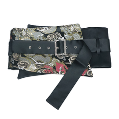 Embroidery Buckled Girdle Belt